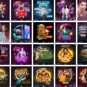 Pack Canva Black Friday Ofertas 30 Templates Editaveis 20 Artes Bonus