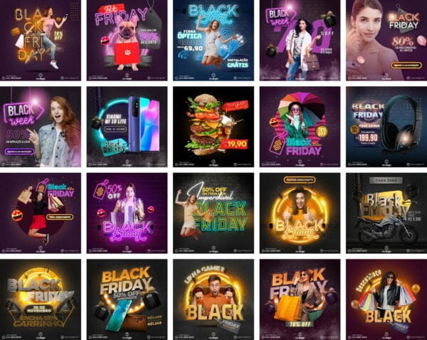 Pack Canva Black Friday Ofertas 30 Templates Editaveis 20 Artes Bonus