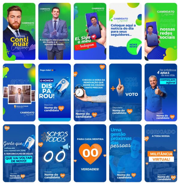 Pack Canva Campanha Politica Eleicao Templates Editaveis 45 Storie 4