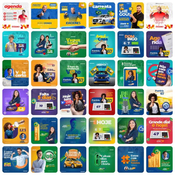 Pack Canva Campanha Politica Eleicoes Templates Editaveis 230 Artes Bonus 7