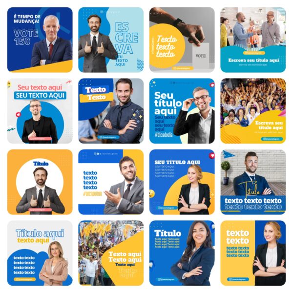 Pack Canva Campanha Politica Templates Editaveis 70 Artes Bonus 2