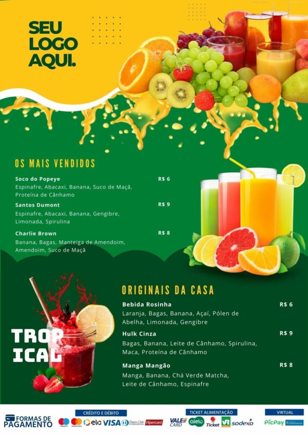 Pack Canva Cardapios Menus Templates Editaveis 10 Artes