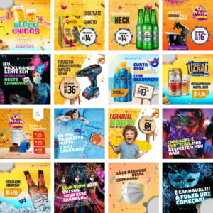 Pack Canva Carnaval Templates Editaveis 45 Artes Bonus 2