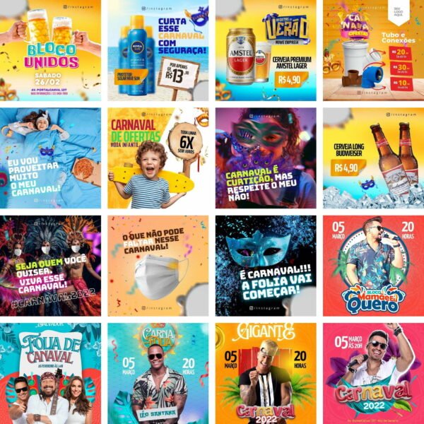 Pack Canva Carnaval Templates Editaveis 60 Artes Bonus 2