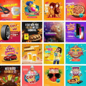 Pack Canva Carnaval Templates Editaveis 60 Artes Bonus 4