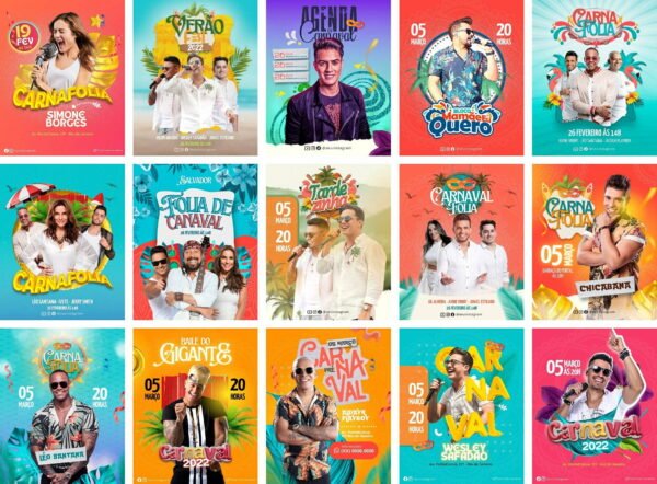 Pack Canva Carnaval Templates Editaveis 60 Artes Bonus