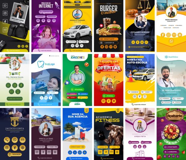 Pack Canva Cartao Interativo Virtual Templates Editaveis 40 Artes Bonus