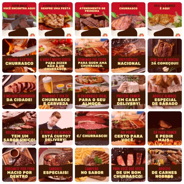 Pack Canva Churrascaria Templates Editaveis 200 Artes Legendas 10