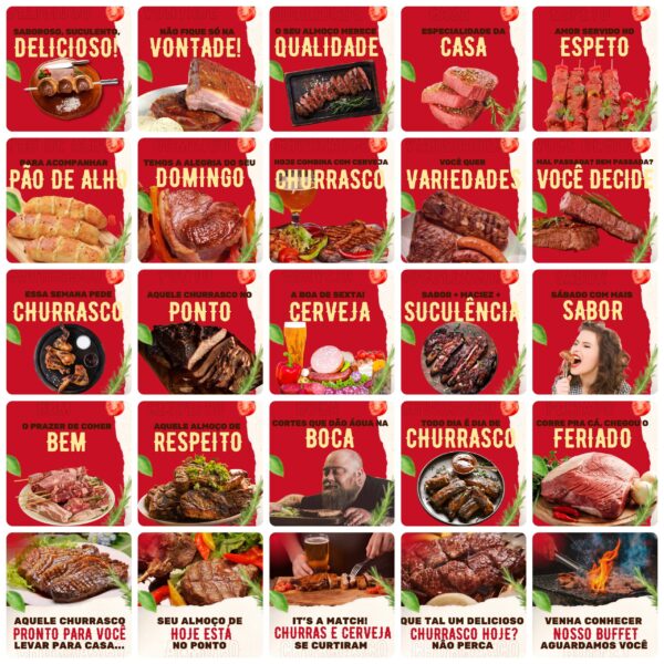 Pack Canva Churrascaria Templates Editaveis 200 Artes Legendas 9