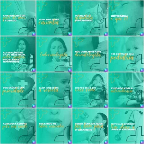 Pack Canva Clinicas Medica Templates Editaveis 200 Artes Legendas 3