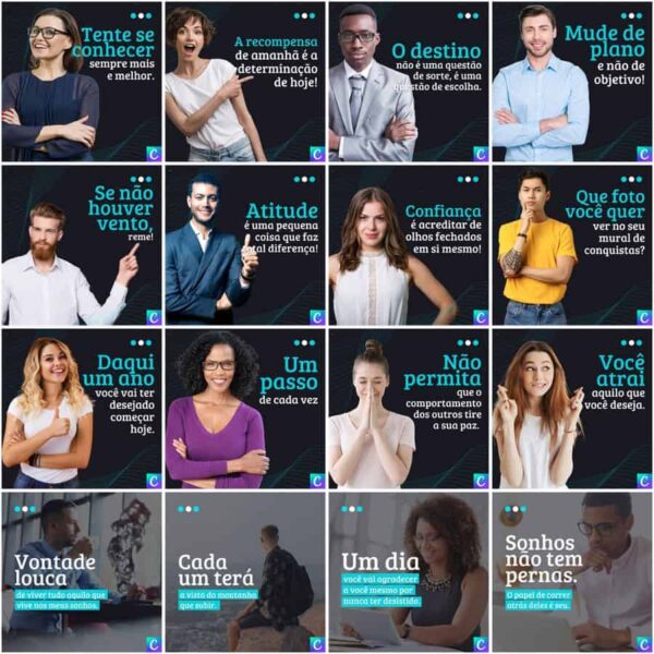 Pack Canva Coach Template Canva 200 Artes + Legendas