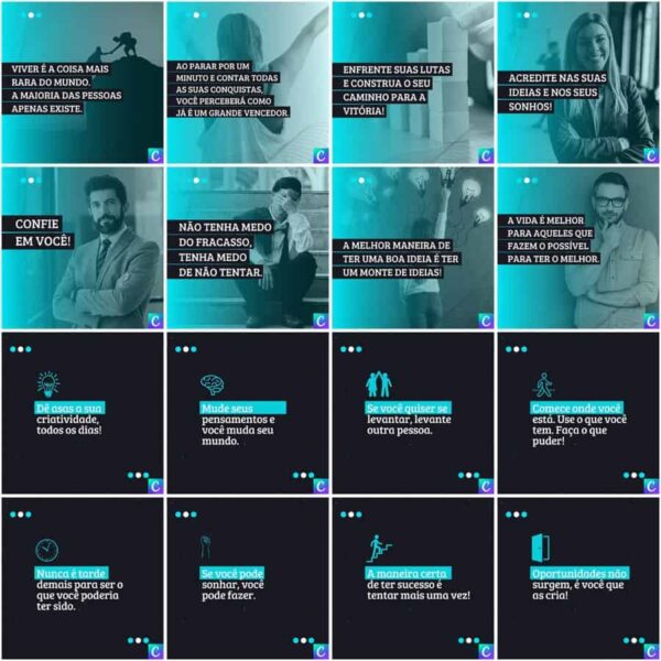 Pack Canva Coach Template Canva 200 Artes + Legendas