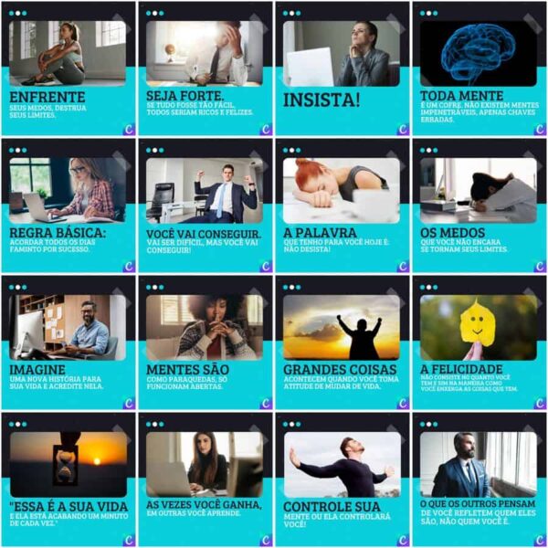 Pack Canva Coach Template Canva 200 Artes + Legendas