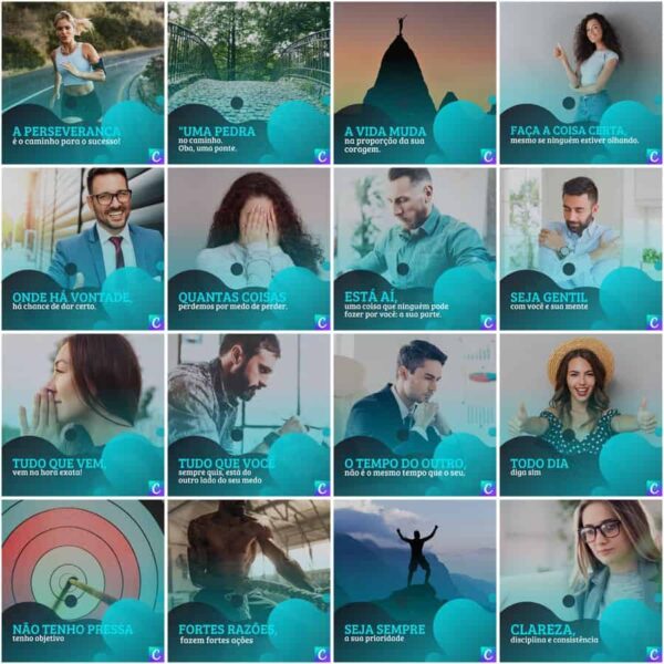 Pack Canva Coach Template Canva 200 Artes + Legendas
