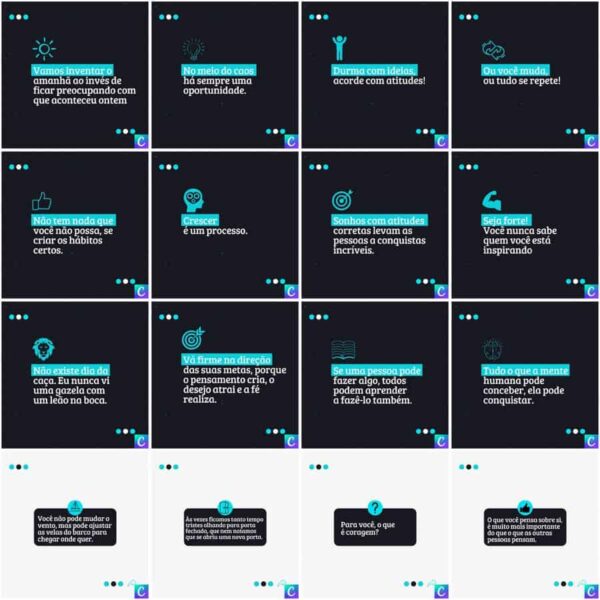 Pack Canva Coach Template Canva 200 Artes + Legendas