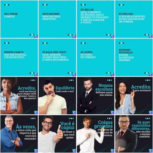 Pack Canva Coach Template Canva 200 Artes + Legendas