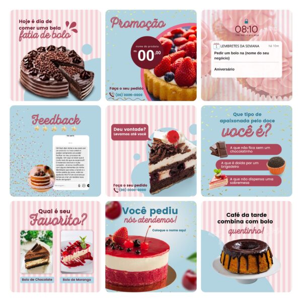 Pack Canva Confeitaria Template Editavel 30 Artes Bonus 4
