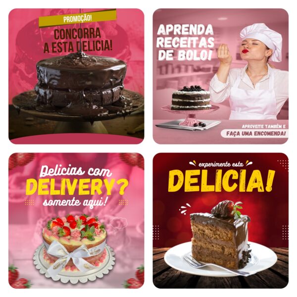 Pack Canva Confeitaria Templates Editavel 40 Artes Bonus 2
