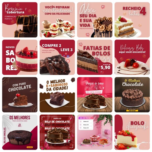 Pack Canva Confeitaria Templates Editavel 40 Artes Bonus 6