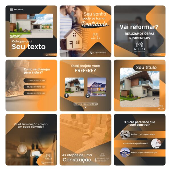 Pack Canva Construtora Template Editavel 30 Artes Bonus 4