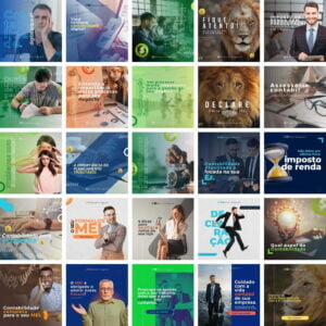 Pack Canva Contabilidade Contabil Templates Editaveis 50 Artes Bonus 2