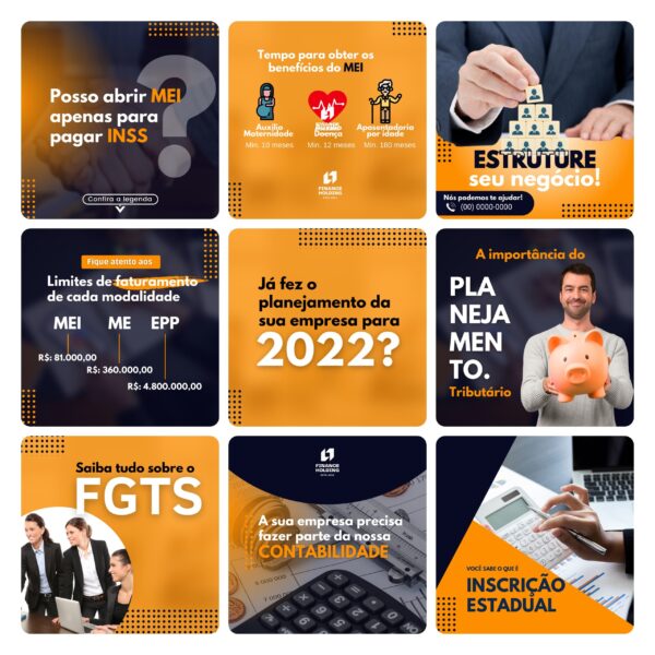 Pack Canva Contabilidade Template Editavel 30 Artes Bonus 2