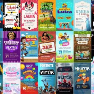 pack canva convites digitais 20 artes arquivo digital papel e cia