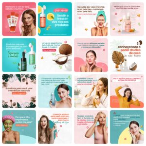 Pack Canva Cosmetico Templates Editavel 30 Artes Bonus 3