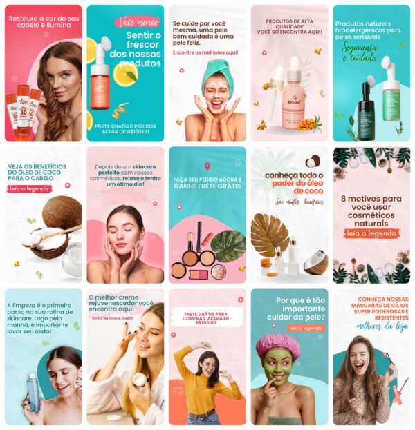 Pack Canva Cosmetico Templates Editavel 30 Artes Storie Bonus 3
