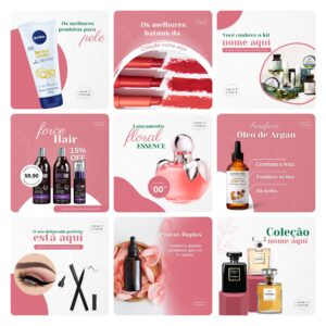 Pack Canva Cosmeticos Saude Template Editavel 30 Artes Bonus 3