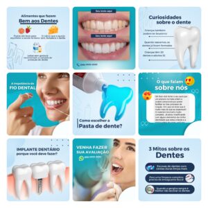 Pack Canva Dentista Odonto Template Editavel 30 Artes Bonus 3