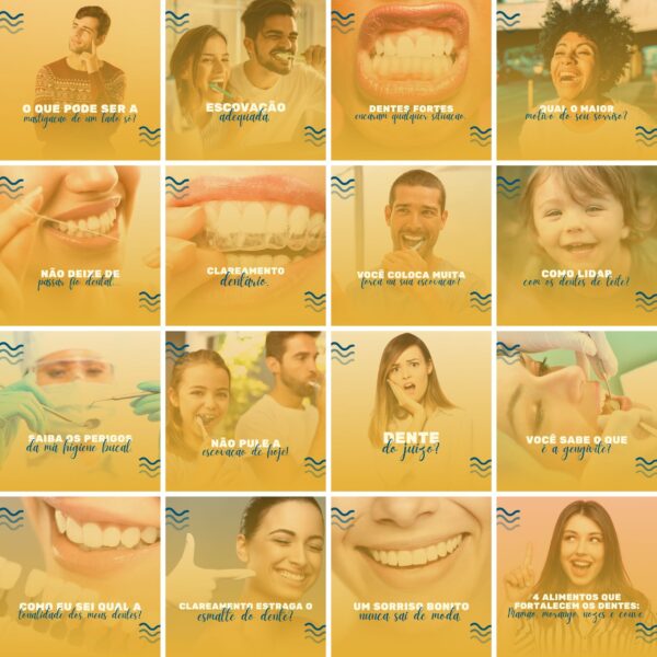 Pack Canva Dentista Odonto Templates Editaveis 200 Artes Legendas 3