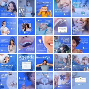 Pack Canva Dentista Odonto Templates Editaveis 25 Artes Bonus
