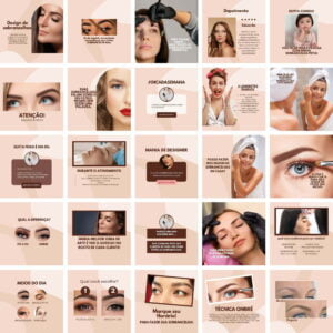 pack canva designer de sobrancelhas template canva 200 artes bonus 4