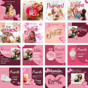 Pack Canva Dia Das Maes Templates Editaveis 42 Artes Bonus 2