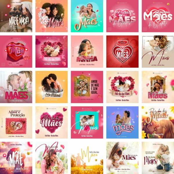 Pack Canva Dia Das Maes Templates Editaveis 42 Artes Bonus