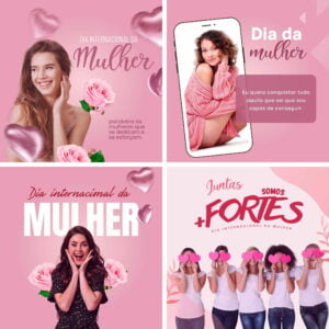 Pack Canva Dia Das Mulheres Templates Editaveis 10 Artes Bonus 2