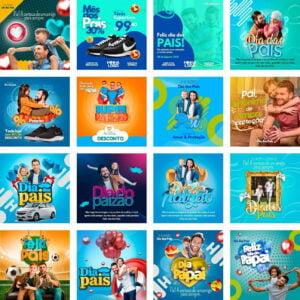 Pack Canva Dia Dos Pais Templates Editaveis 32 Artes Bonus 2