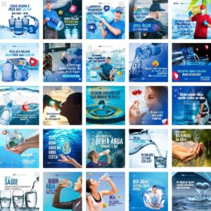Pack Canva Distribuidora De Agua Mineral Templates Editaveis 30 Artes Bonus