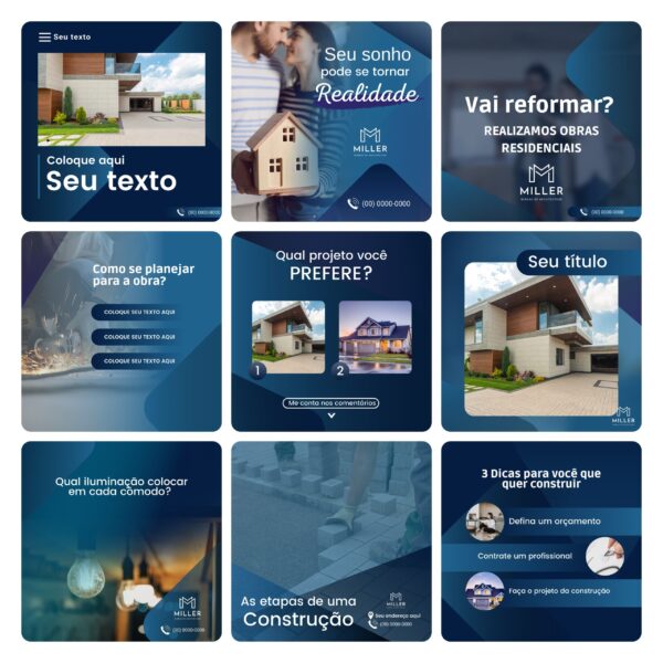 Pack Canva Engenharia Civil Template Editavel 30 Artes Bonus 3