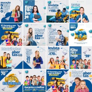 Pack Canva Escola Volta As Aulas Templates Editaveis 15 Artes Bonus
