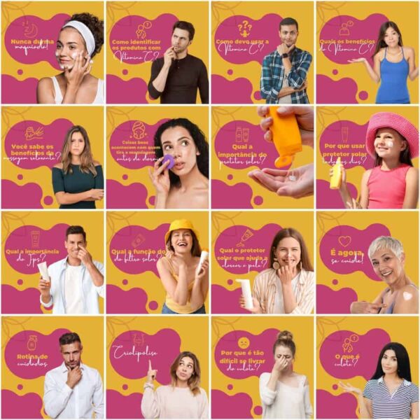 Pack Canva Estetica Beleza Templates Editaveis 200 Artes Legendas 7