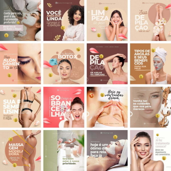 Pack Canva Estética Template Canva 33 Artes + Bônus - Imagem 2