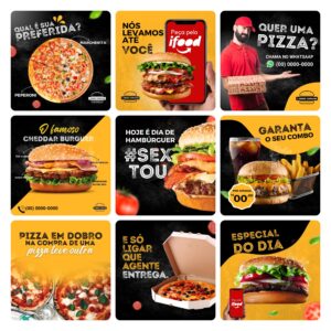 Pack Canva Fast Food Template Editavel 30 Artes Bonus 3