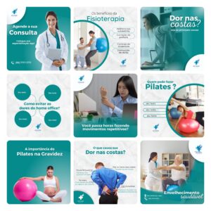Pack Canva Fisioterapia Template Editavel 30 Artes Bonus 3
