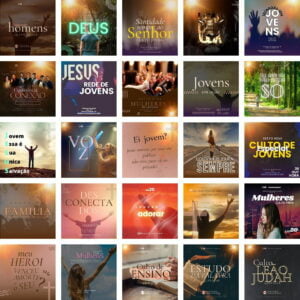 Pack Canva Gospel Culto Templates Editaveis 50 Artes Bonus 2