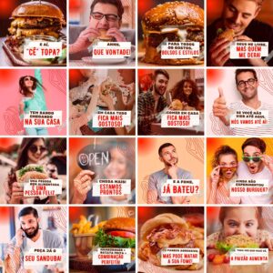 Pack Canva Hamburgueria Templates Editaveis 200 Artes Legendas 7