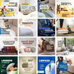pack canva higienizacao de sofa arquivos editavel 30 artes