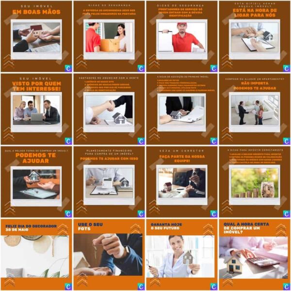 Pack Canva Imobiliária Template Canva 200 Artes + Legendas - Imagem 4