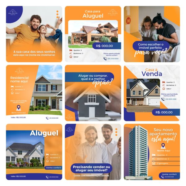 Pack Canva Imobiliaria Template Editavel 30 Artes Bonus
